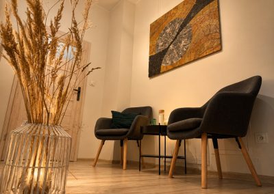 poznaj nasz salon masażu harmonia poczekalnia